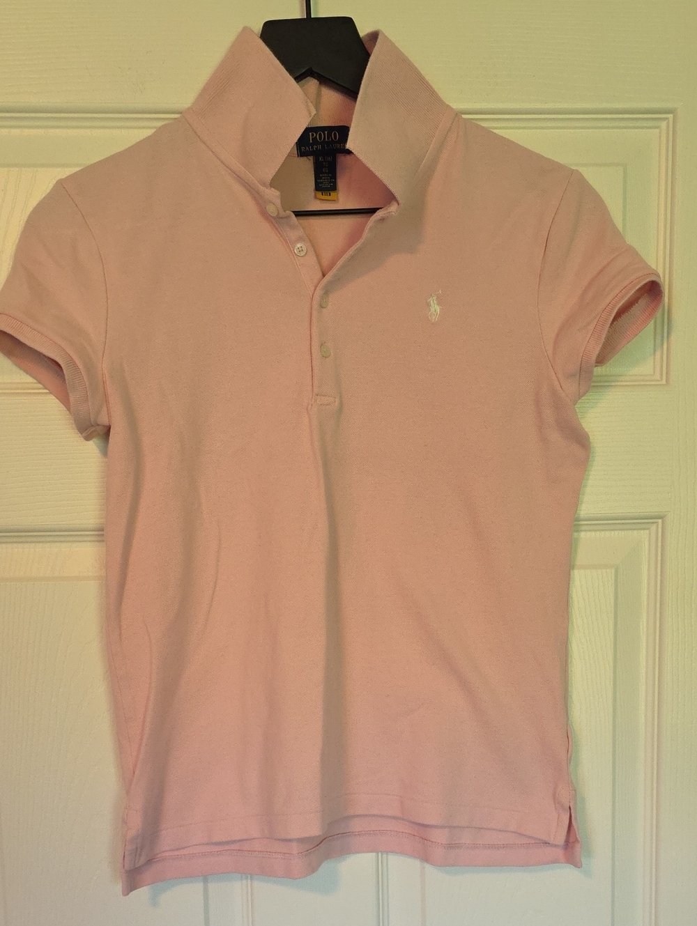 Polo by Ralph Lauren Light Pink Girls' Short-Sleeve Polo